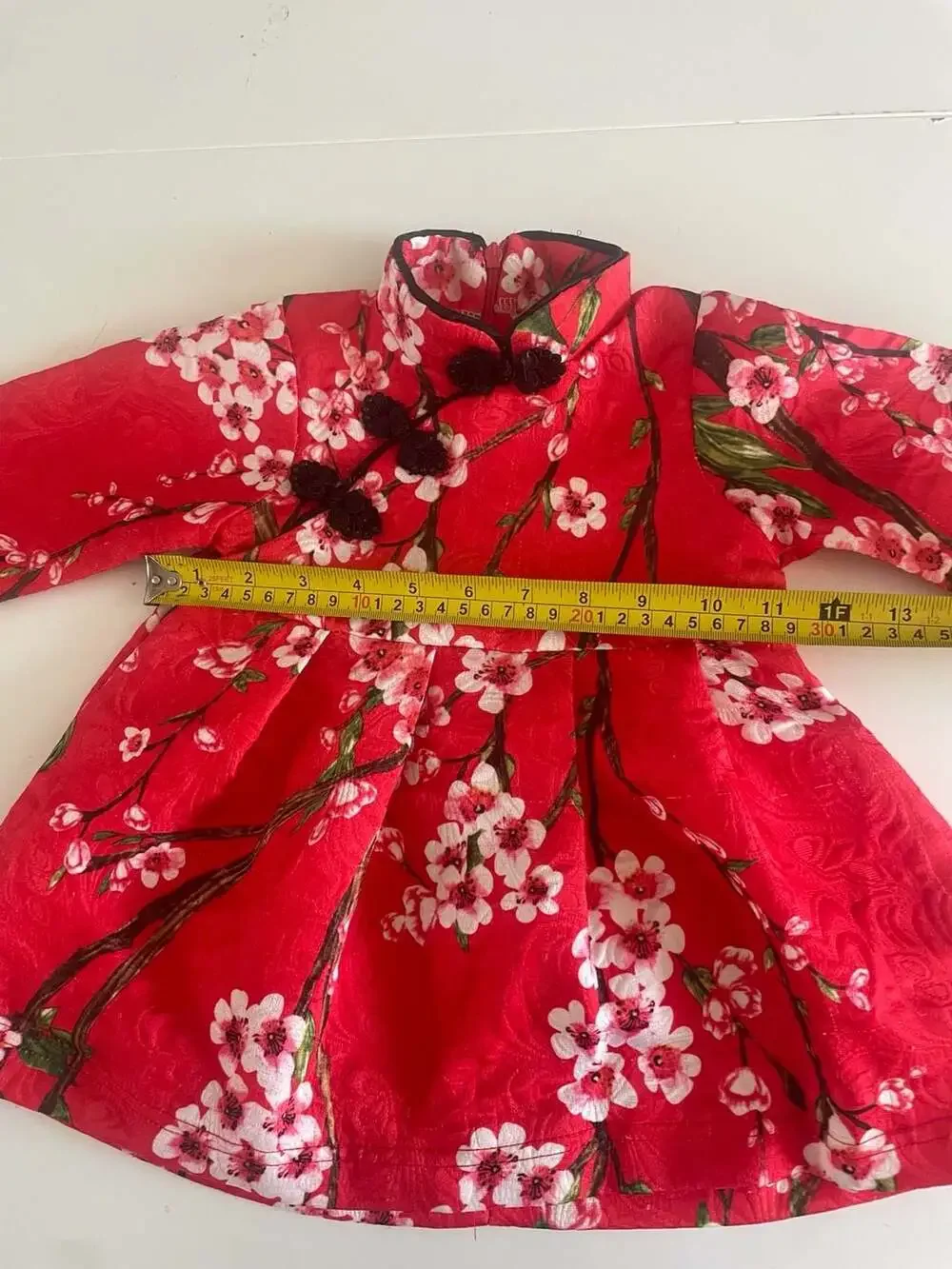 XTT Kids Girls Chinese Lunar New Year Traditional Red Cheongsam Qipao Dress with